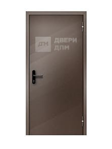 Однопольная противопожарная дверь ДПМ-01 2-го типа глухая с выпадающим порогом